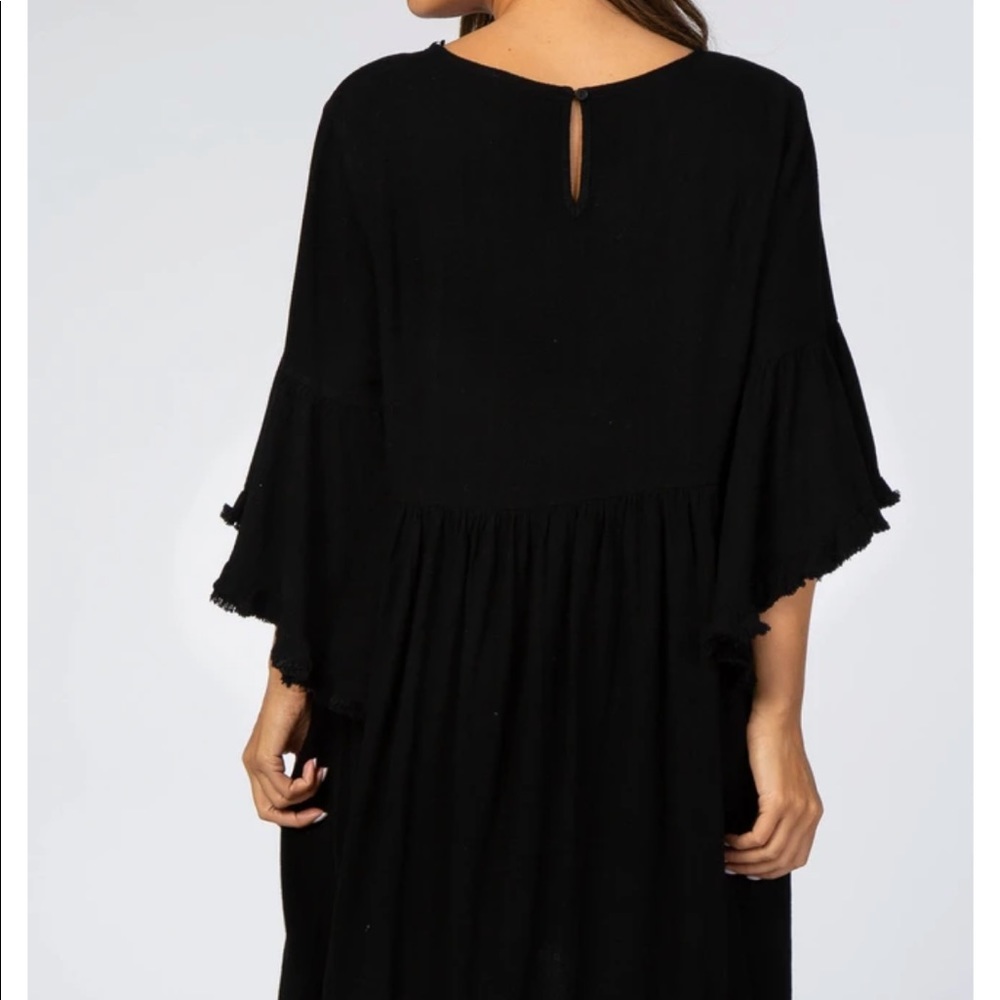 Black Maternity Dress - Picture 3 of 5